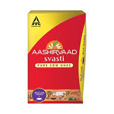 AASHIRVAAD SVASTI PURE COW GHEE 1L JAR